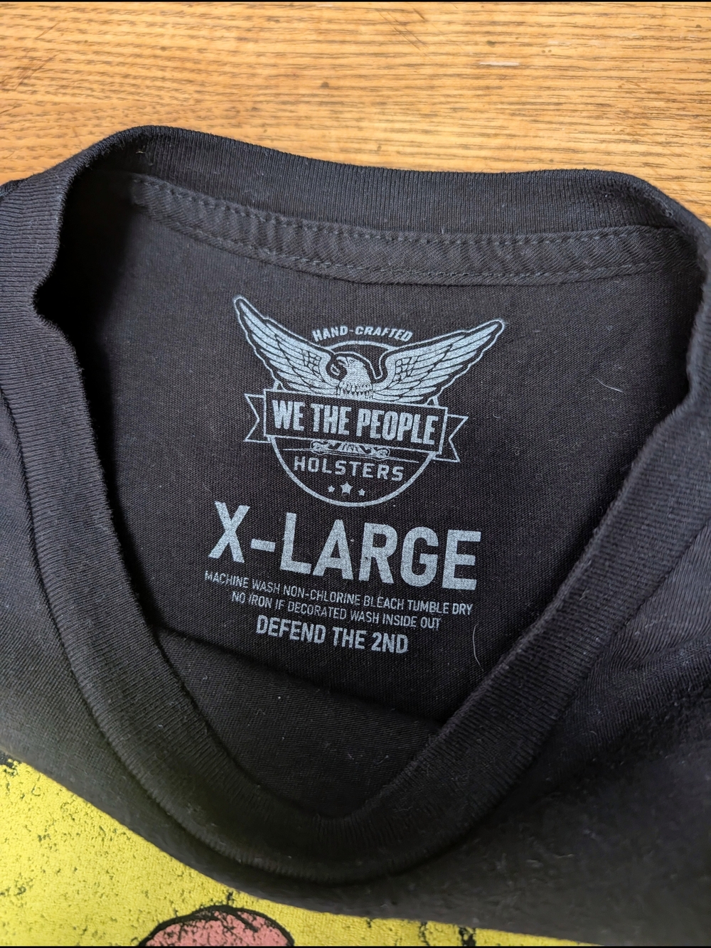 Don't Tread On Me Black Short Sleeve Graphic Tee. Remembrance Of Peanut! - Picture 2 of 5